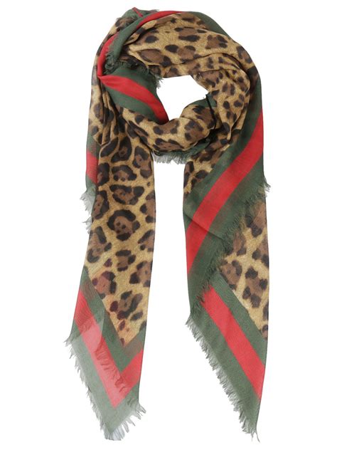 gucci scarf leopard|gucci scarf women.